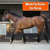 4PCS Mesh Fly Boots, Horse Fly Leg Boots Set