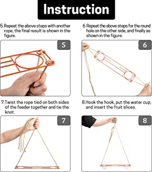 Bird Feeder with Two Detachable Feeding Cups