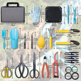 apanese Bonsai Tools Set, 25 PCS Garden Tool Set for Weeding