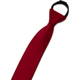 3 Boys' Solid Color Zipper Tie