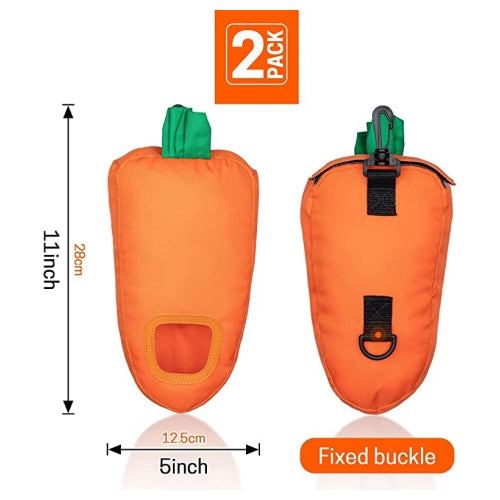 2 Pieces Carrot Shape Hay Feeder Bag