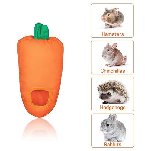 2 Pieces Carrot Shape Hay Feeder Bag