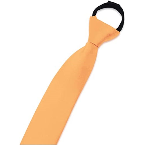 3 Boys' Solid Color Zipper Tie