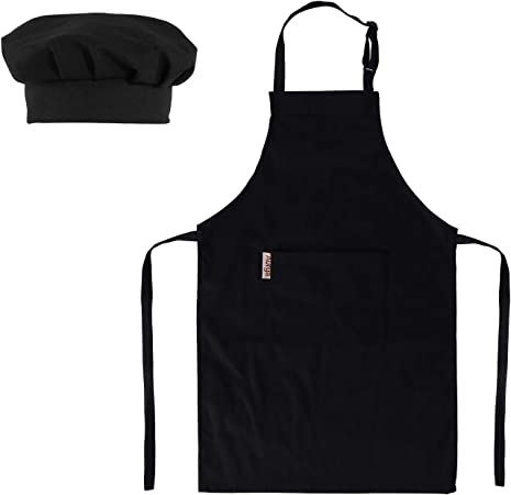 5 Kids Apron and Chef Hat Set