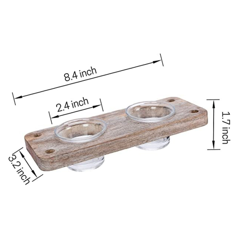 Natural Wood Window Bird Feeder for Outside