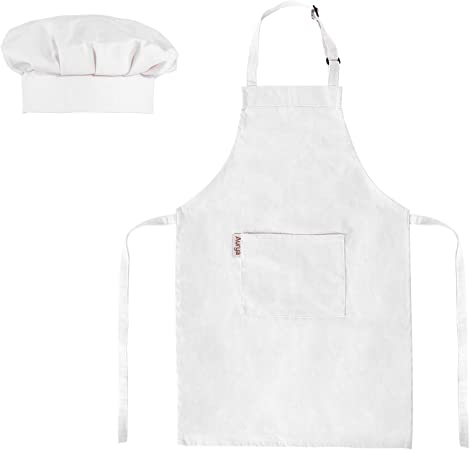 5 Kids Apron and Chef Hat Set