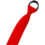 3 Boys' Solid Color Zipper Tie