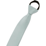 3 Boys' Solid Color Zipper Tie