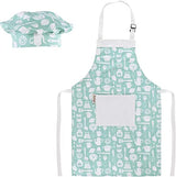 5 Kids Apron and Chef Hat Set