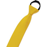 3 Boys' Solid Color Zipper Tie