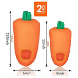 2 Pieces Carrot Shape Hay Feeder Bag